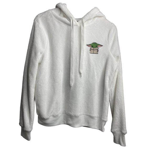 Star Wars Gogru Cropped Pull over Hooded Sweatshirt Women’s Medium - Picture 1 of 5